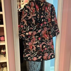 NWOT- Tuckernuck - teal and pink mini dress